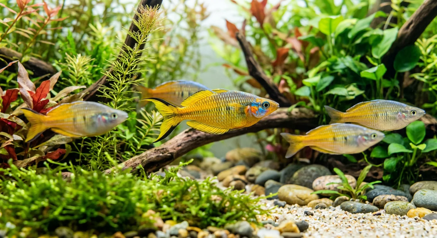 Gaffelhale Regnbuefisk (Popondetta furcata)