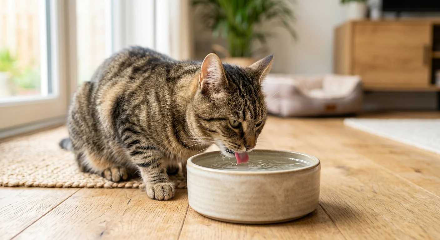 Hvor meget vand skal en kat drikke?