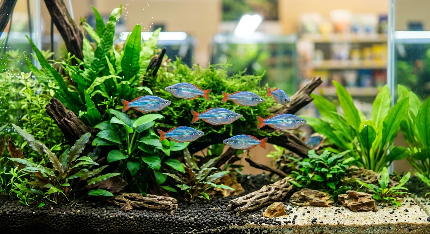 Neon Regnbuefisk (Melanotaenia praecox) – Den farverige flokfavorit