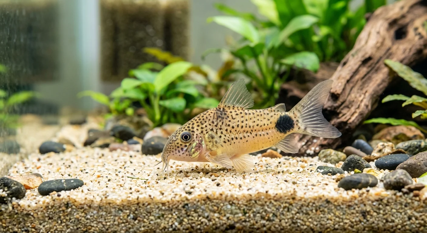Pansermalle Corydoras caudimaculatus – Fredelig bundfisk med karakter