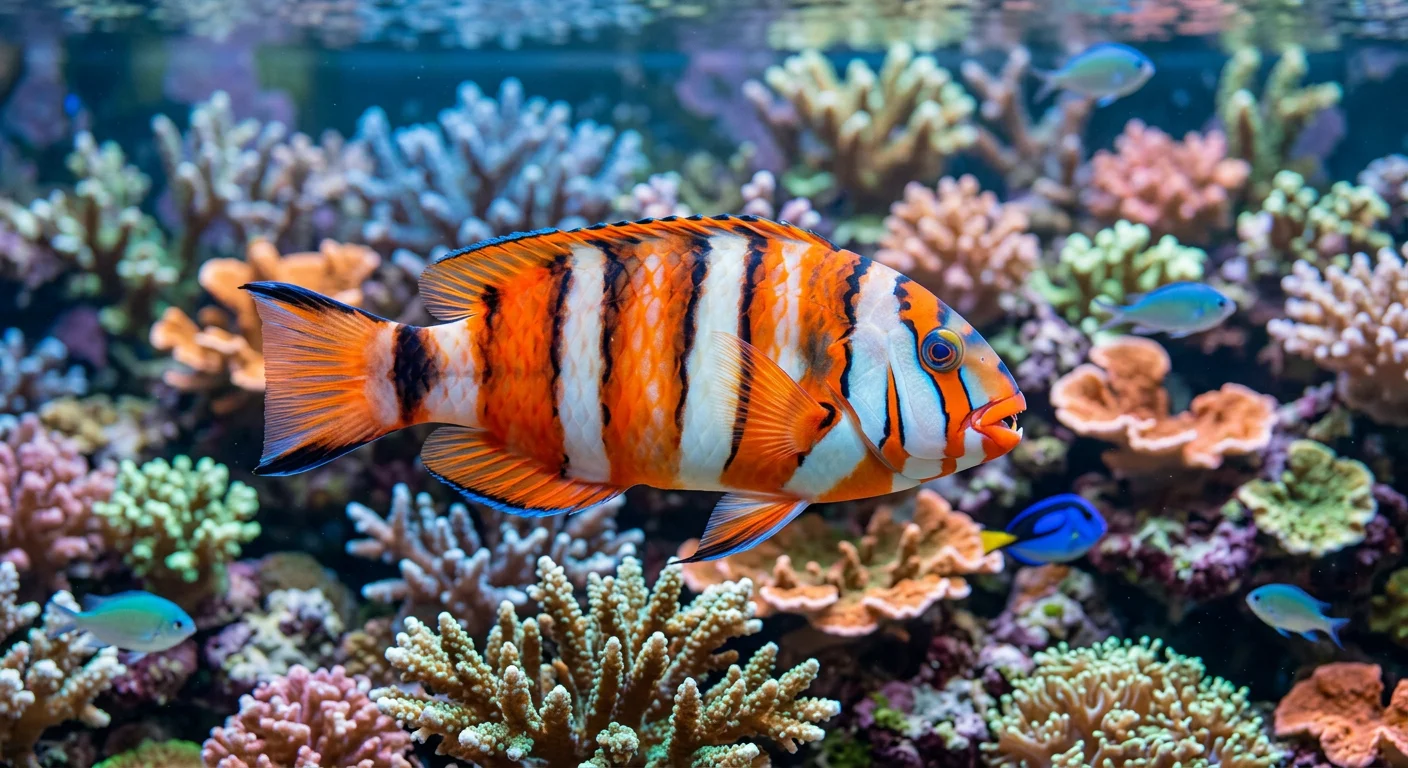Harlequin fisk (Choerodon fasciatus) – Plejeguide til dit saltvandsakvarium