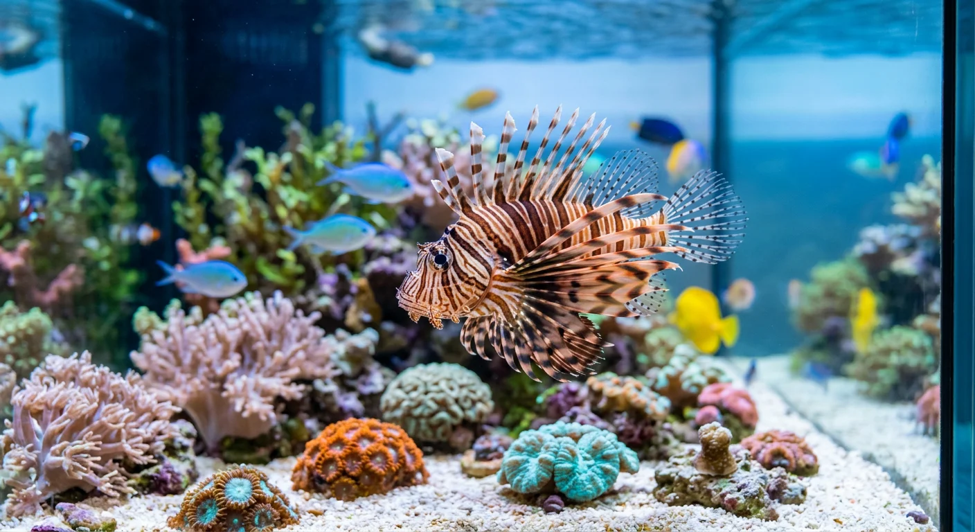 Dværg dragefisk (Dendrochirus zebra) – Din komplette plejeguide