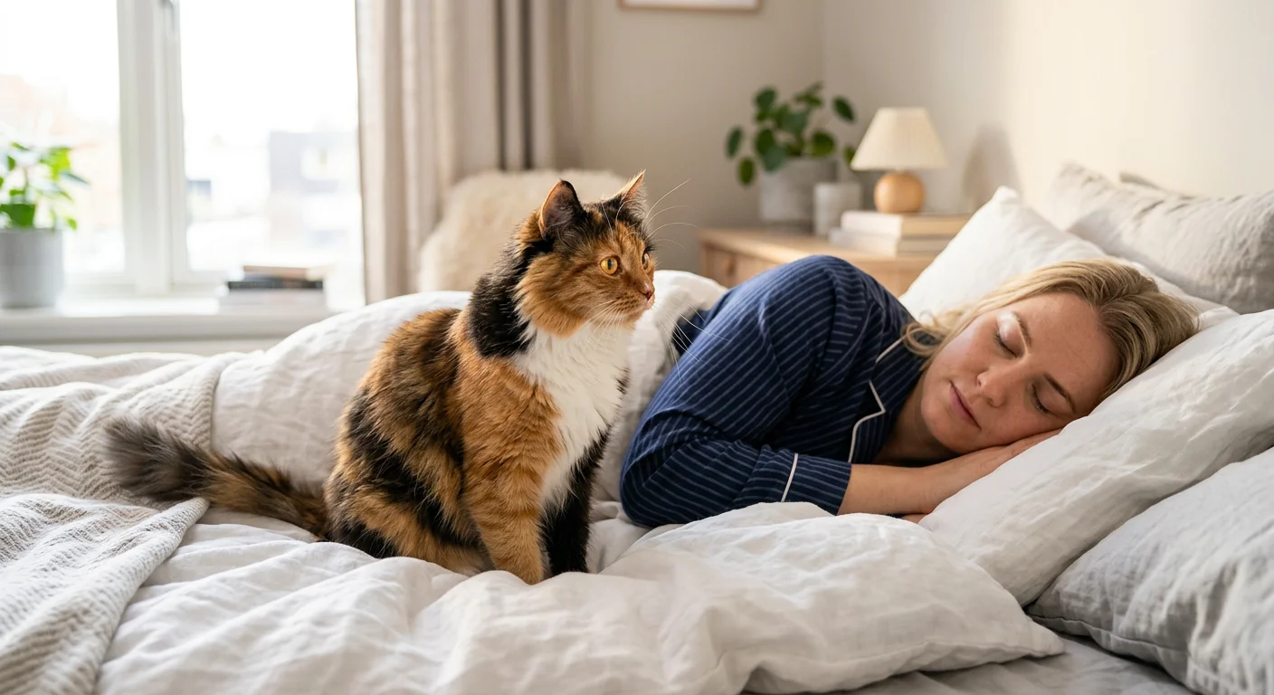 Hvorfor vækker min kat mig om natten?