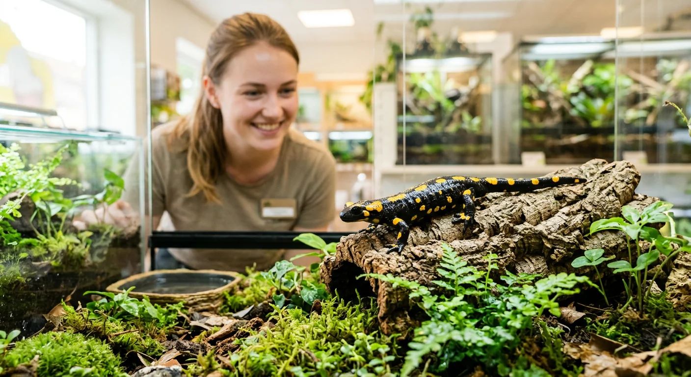Ildsalamander (Salamandra salamandra) – Din komplette plejeguide