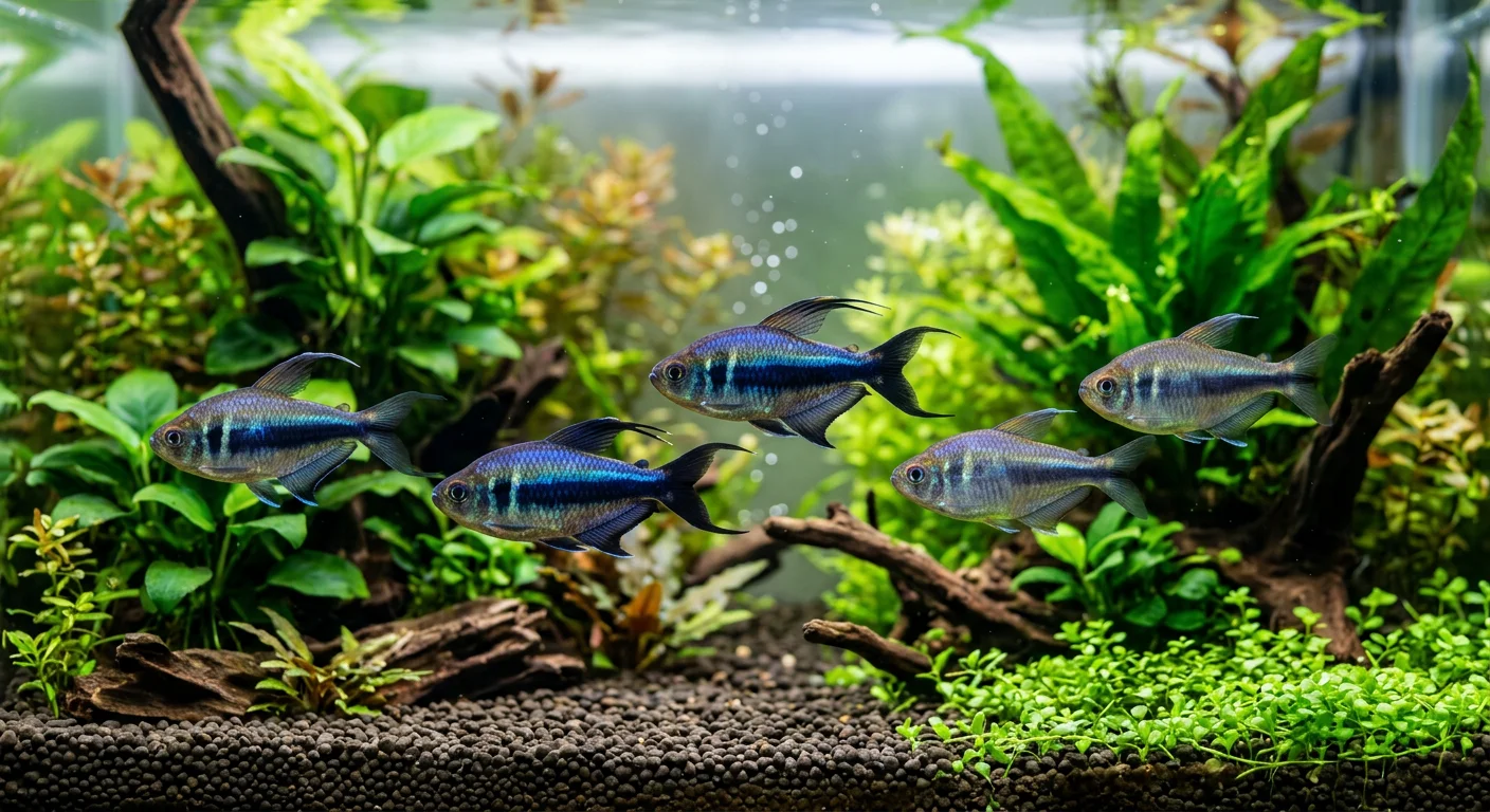 Kejser Tetra (Nematobrycon palmeri) – Plejeguide til den majestætiske skoletetra