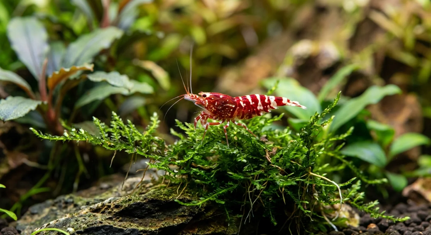 Aristocrat Kardinalreje (Caridina aristocrat) – Elegancen fra Sulawesi