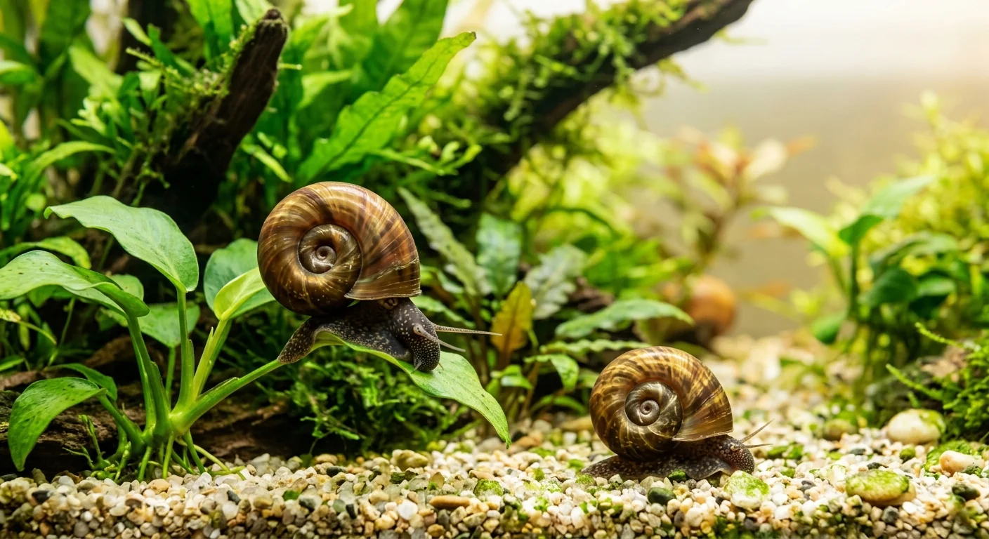 Posthornsnegl (Planorbarius corneus) – Den robuste rengøringshjælper i akvariet