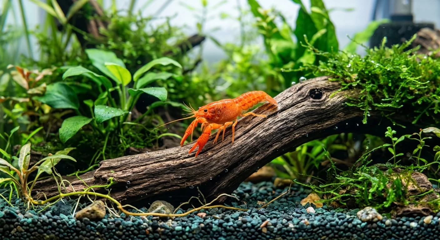 Orange Dværg Krebs (Cambarellus patzcuarensis Orange) – Den ultimative plejeguide