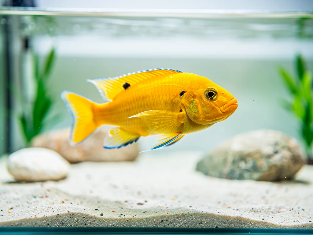 Citron Cichlide (Labidochromis caeruleus) sp. Golden
