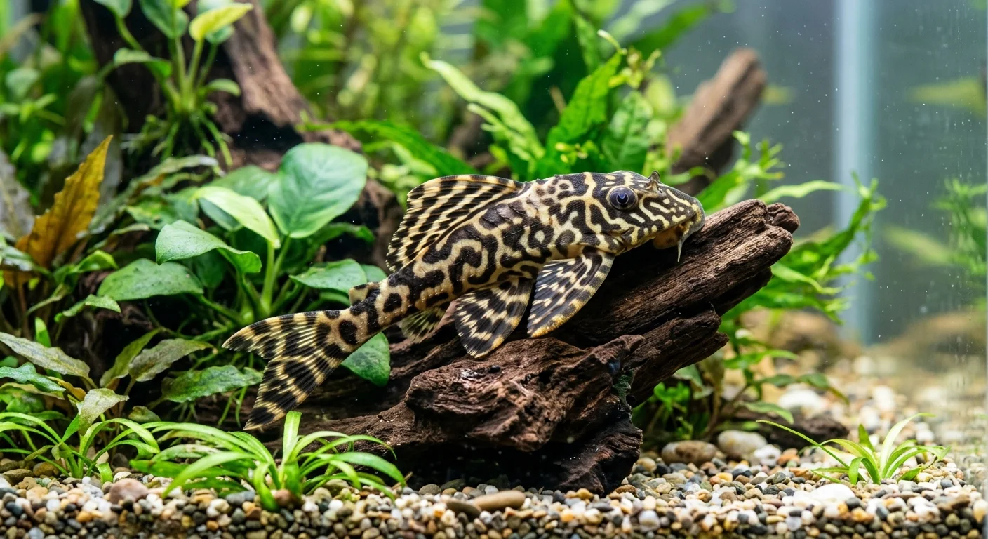 Peckoltia compta (L-134) - Den flotte Leopardfrø sugemalle