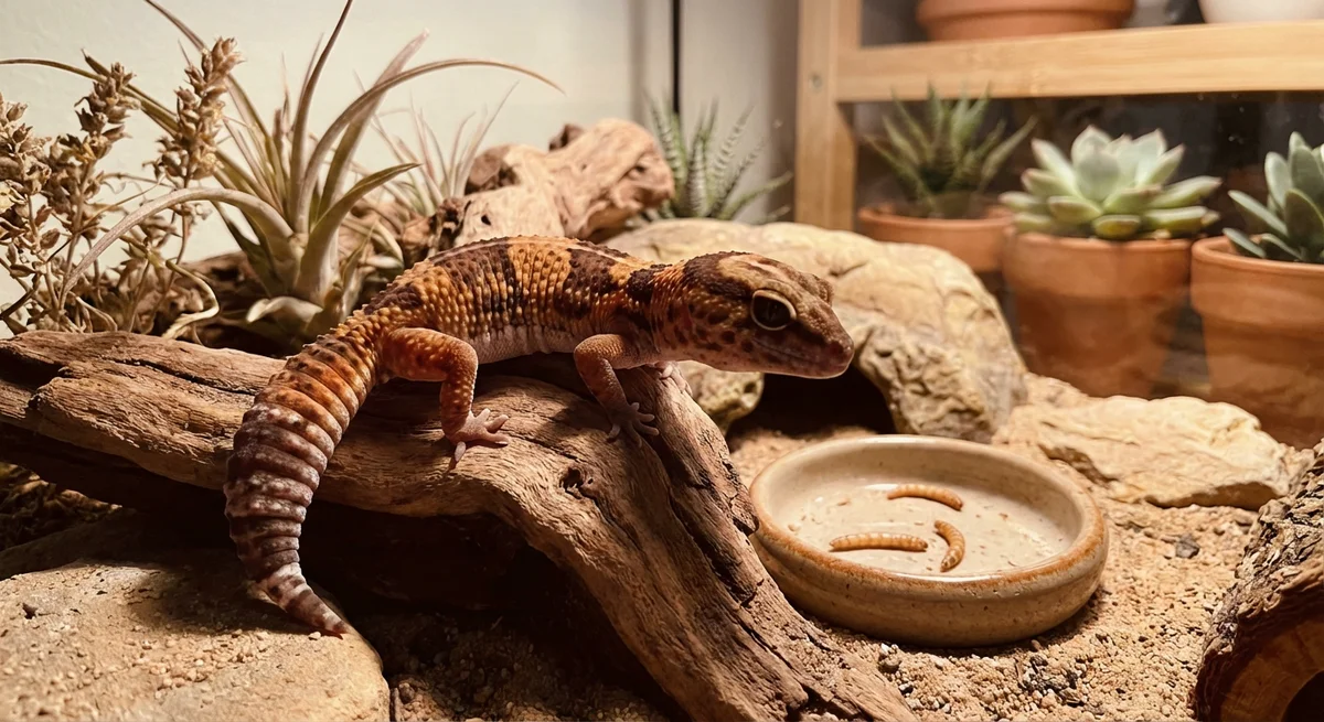 Afrikansk fedthalegekko – Pasning, forskelle fra leopardgekko og terrarium