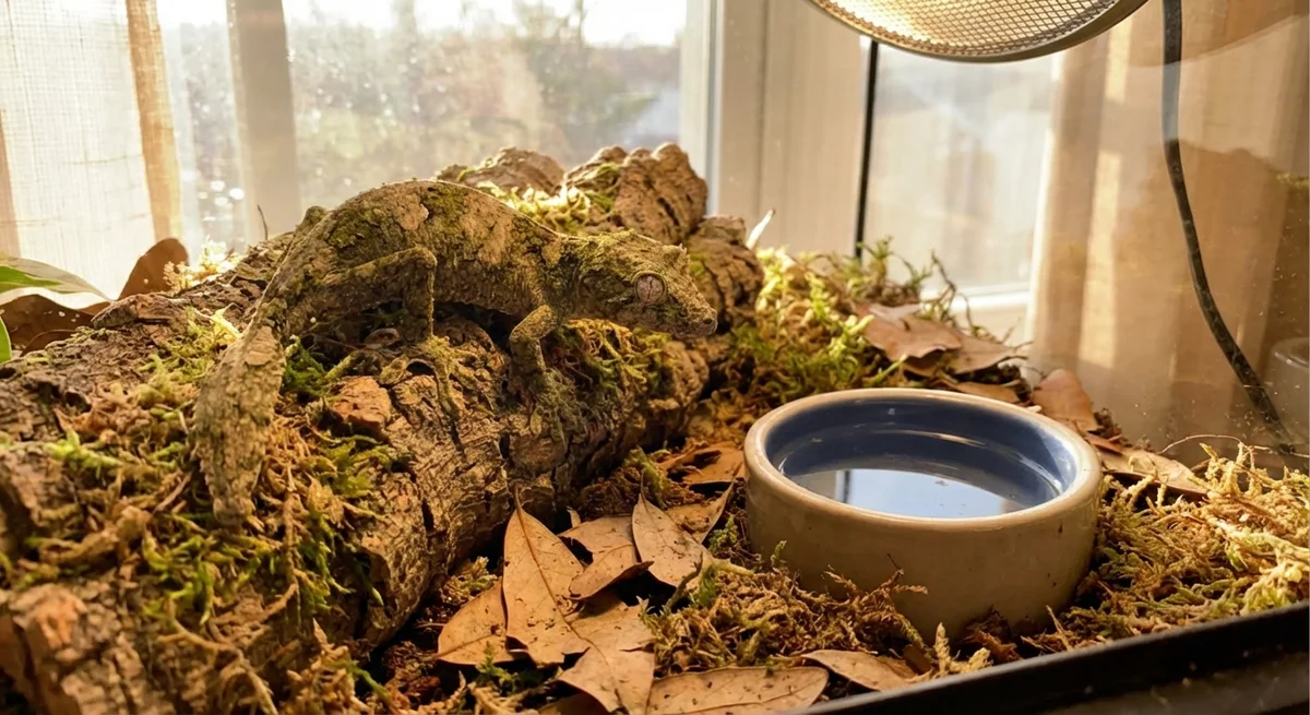 Bladhalet Gekko – Camouflage, Pasning og Tropisk Terrarium