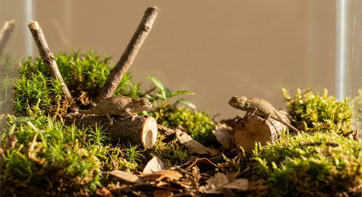 Dværgkamæleoner (Pygmy Chameleons) – Pleje af Rieppeleon & Rhampholeon arter