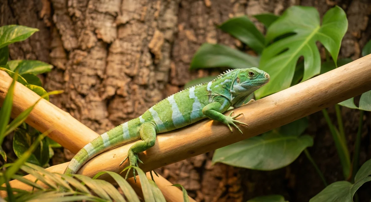 Fiji-båndet leguan (Brachylophus fasciatus)