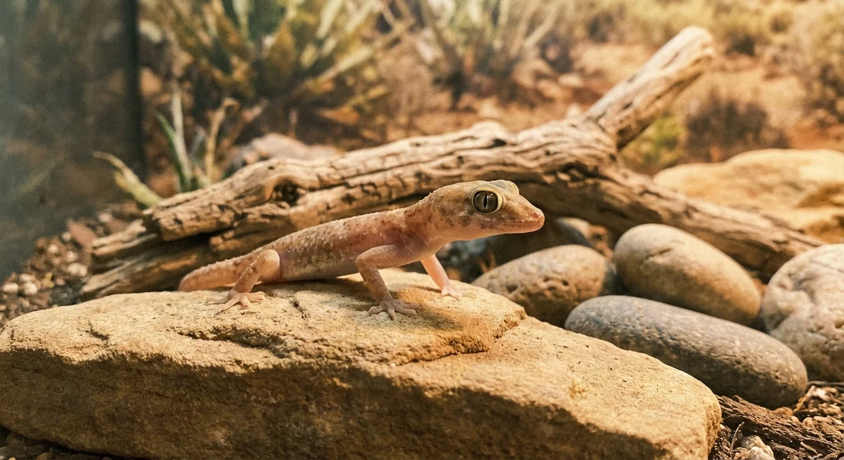 Israelsk Ørkengecko - Stenodactylus petrii