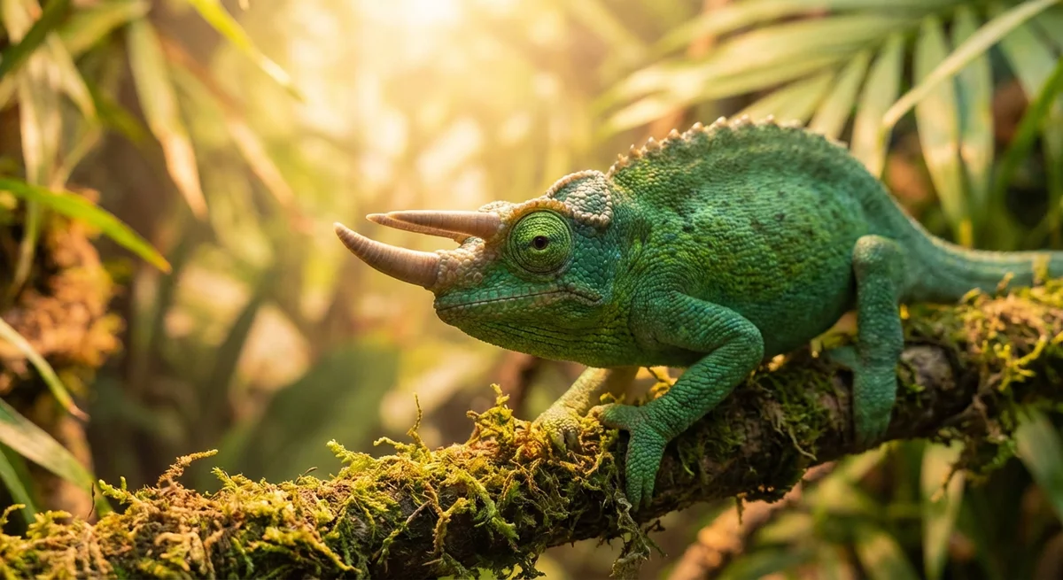 Jackson's kamæleon (Trioceros jacksonii) – Din komplette plejeguide