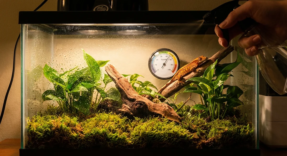 Luftfugtighed i terrarium: Sådan måler og justerer du korrekt