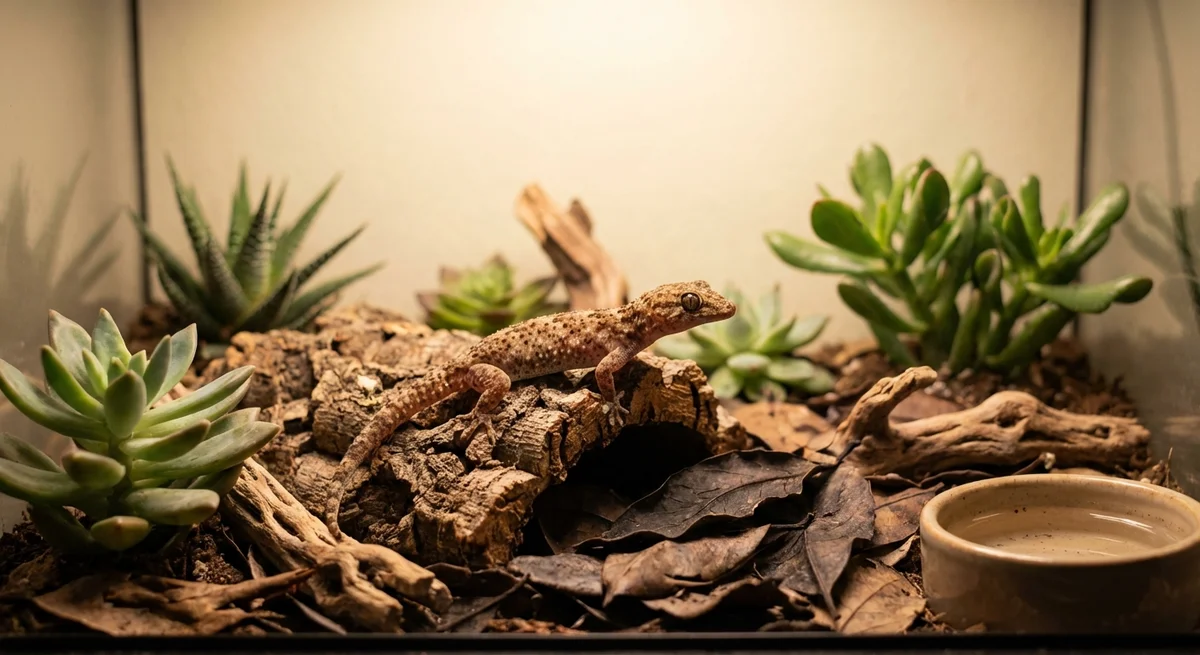 Middelhavs husgekko – Hemidactylus turcicus – Pasning, klima og nataktiv adfærd