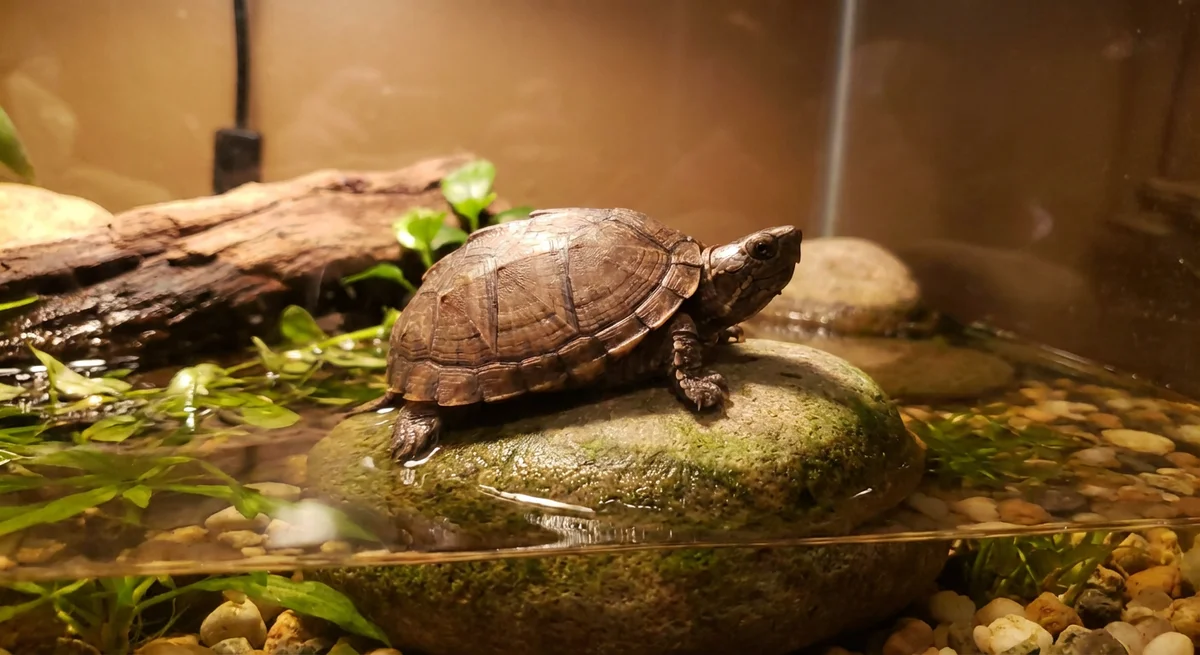 Mississippi moskusskildpadde (Sternotherus carinatus)