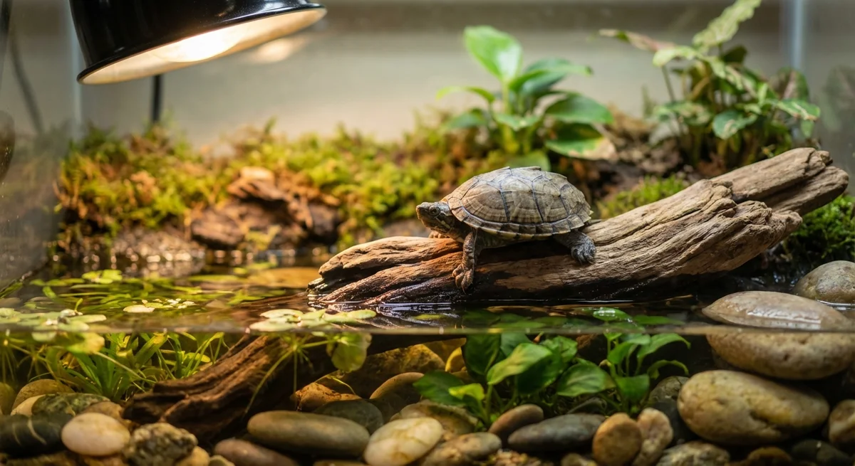 Mississippi moskusskildpadde (Sternotherus carinatus) – Hold og pleje