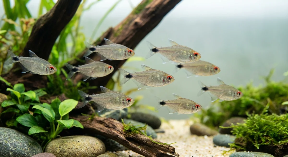 Rødøjet tetra (Moenkhausia sanctaefilomenae)