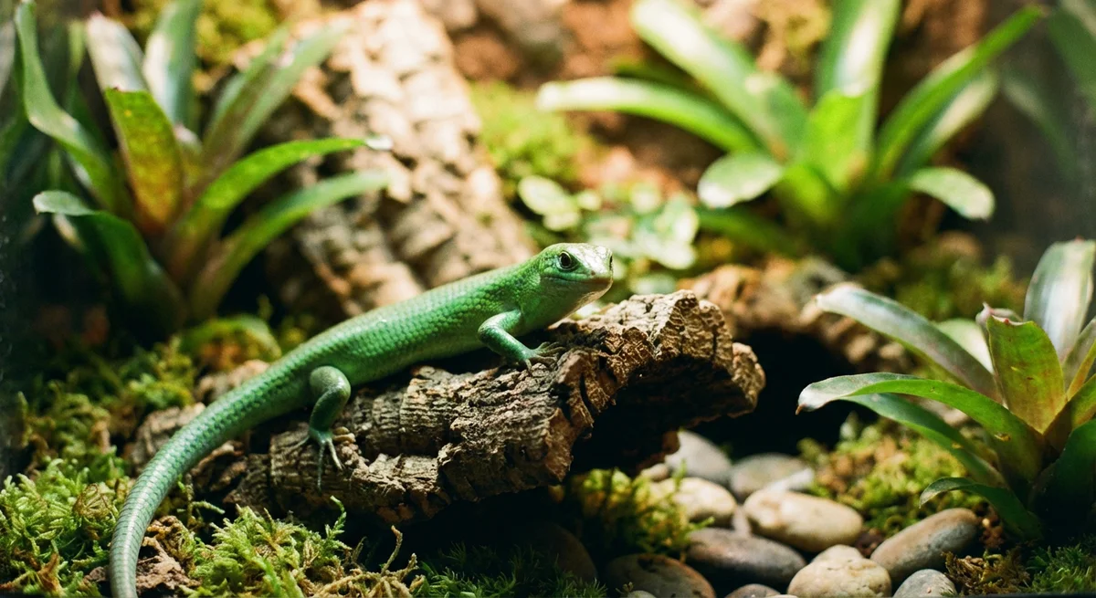 Smaragdtræskink (Lamprolepis smaragdina)