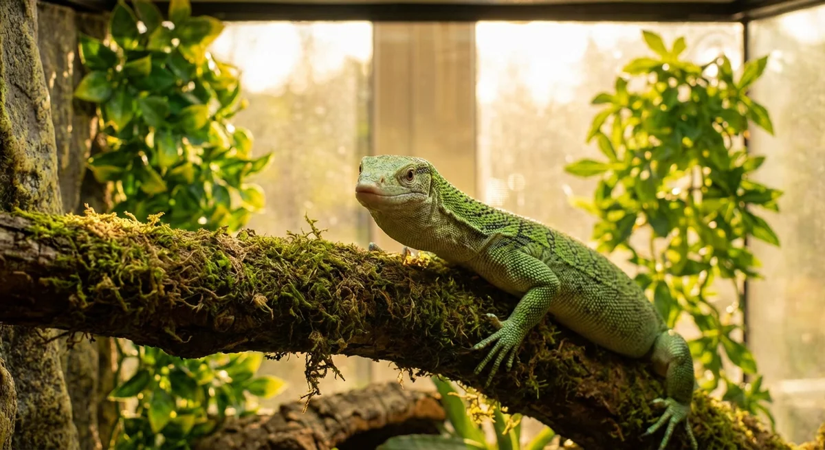 Smaragdvaran (Varanus prasinus)