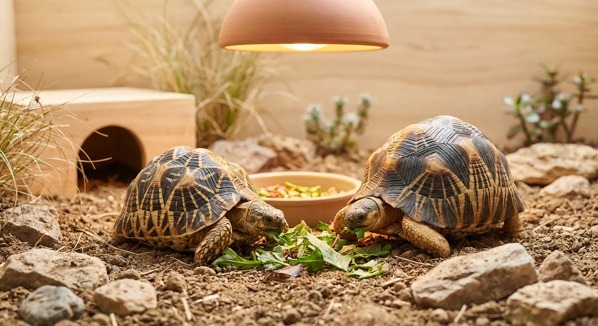 Stjerneskildpadde vs. stråleskildpadde – forskelle i pasning og temperament