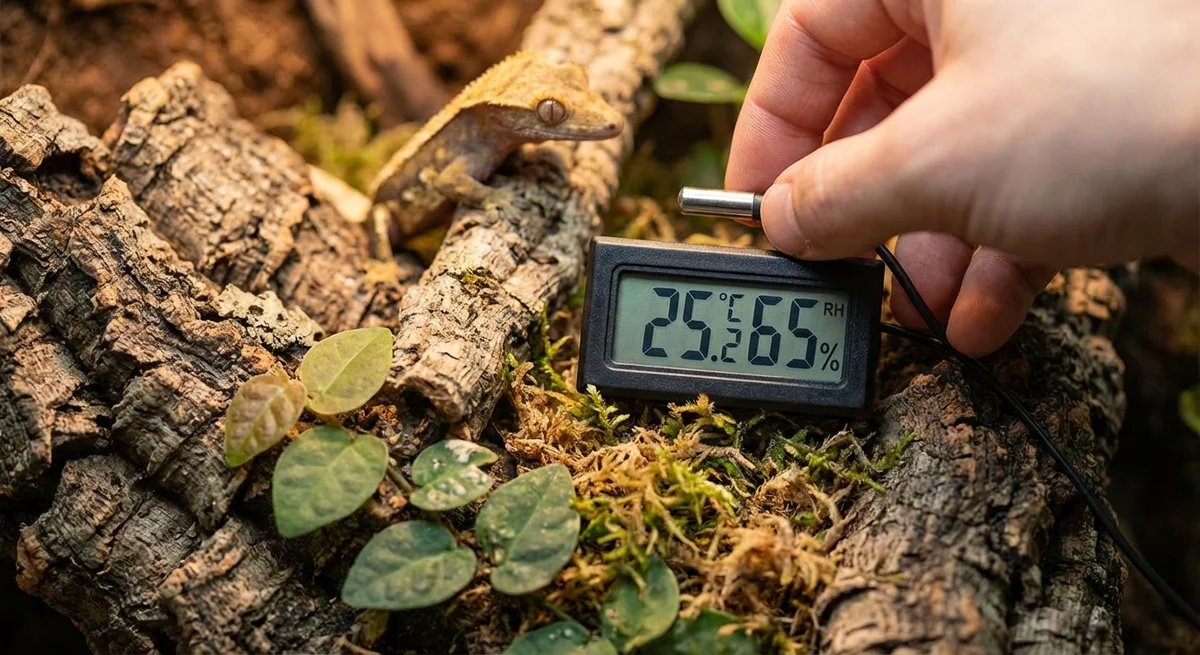 Teknikker til korrekt kontrol af temperatur og luftfugtighed i terrariet