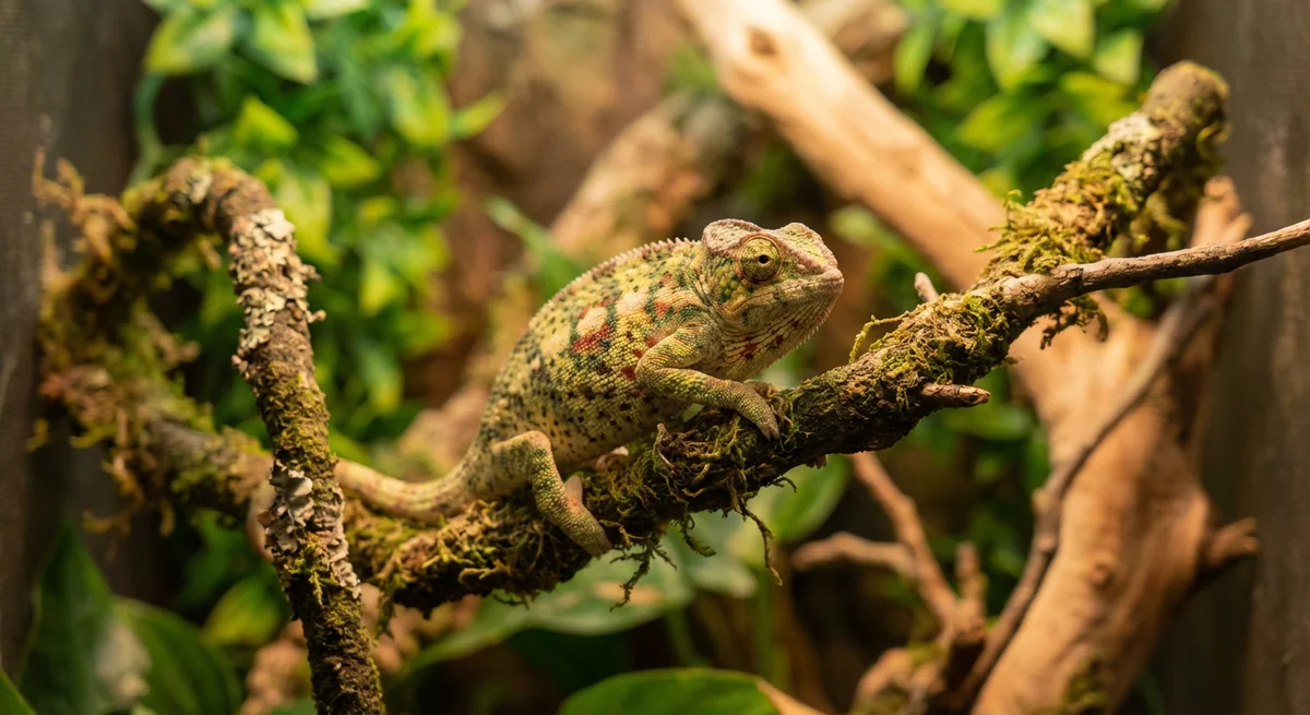 Tæppe kamæleon (Furcifer lateralis) – Den farverige nybegynder-kamæleon
