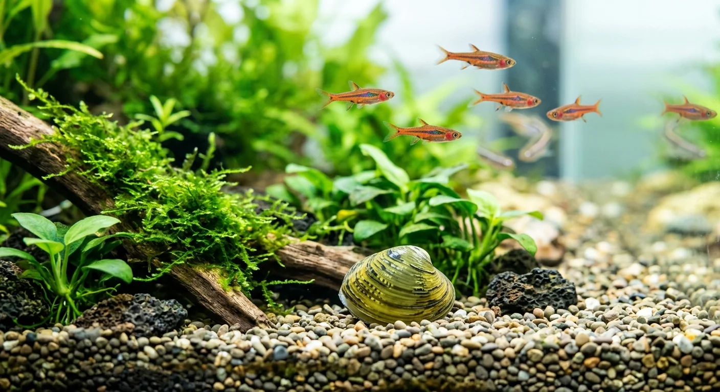 Lilla Hjertemusling (Corbicula javanicus) – Den lille filtrer til dit akvarium