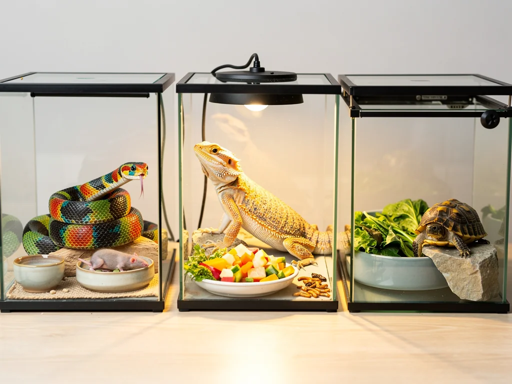 Fodring af krybdyr – hvad spiser slanger, øgler og skildpadder?