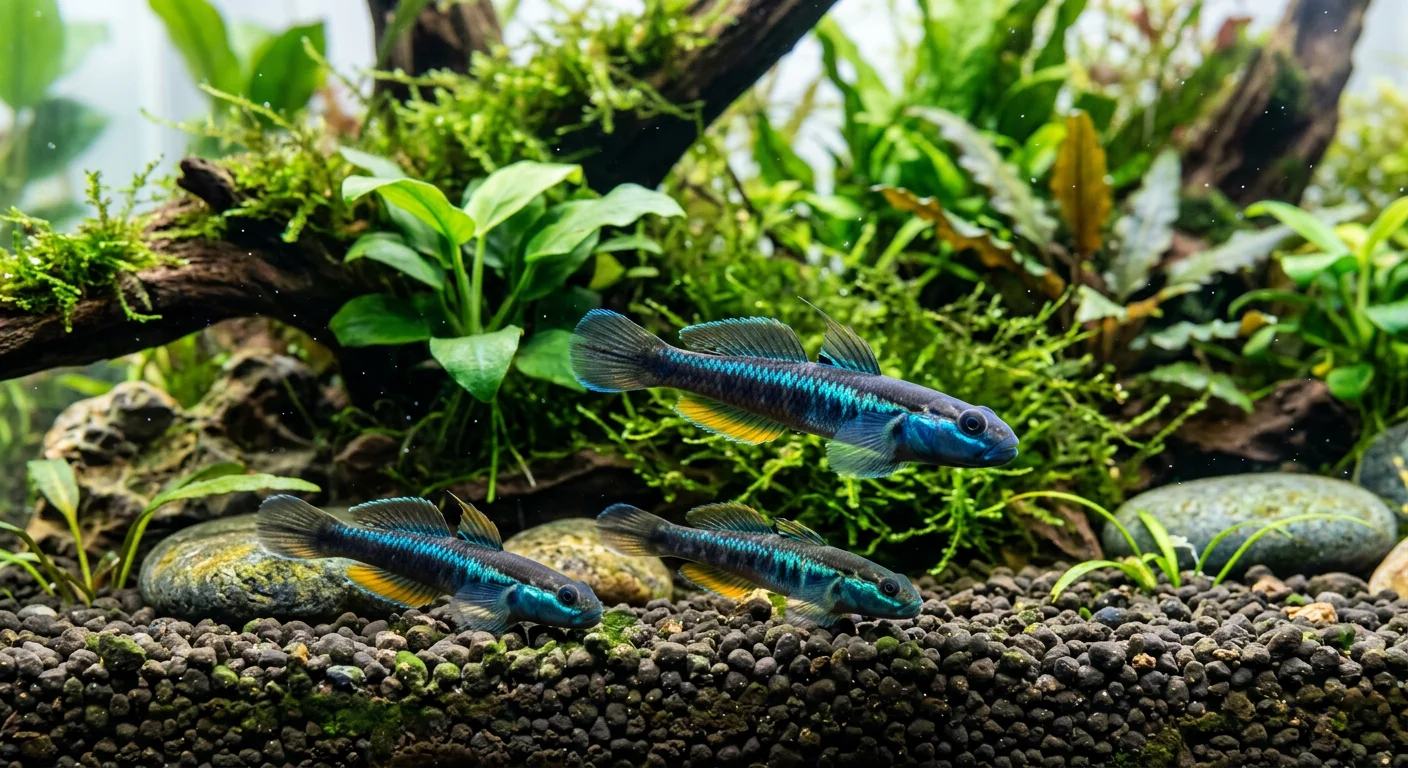 Blå Neon Goby (Stiphodon sp. undio blue) – Den levende blå neonlys i dit akvarium