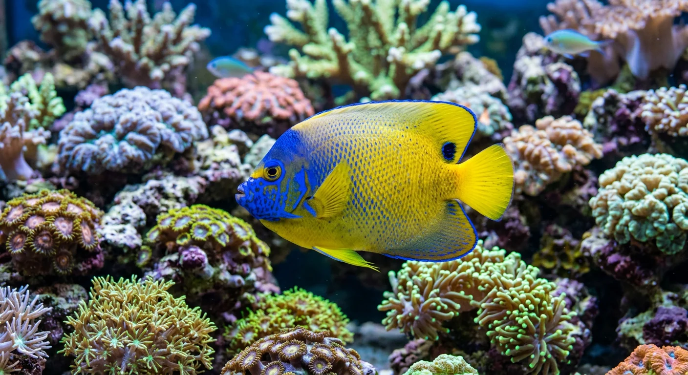 Blåhoved brillekejser (Pomacanthus xanthometopon)