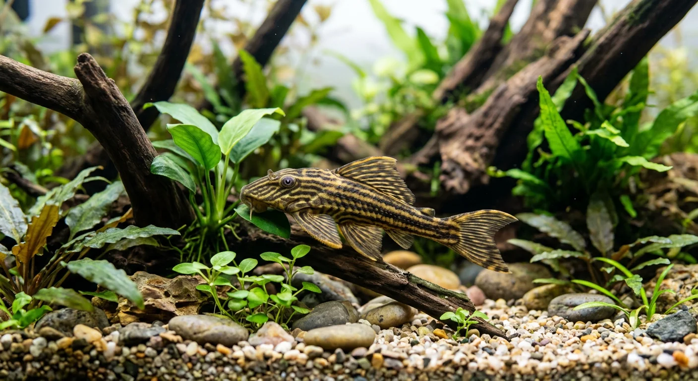 Peckoltia vittata (L-015) – Den kandisstribede L-malle