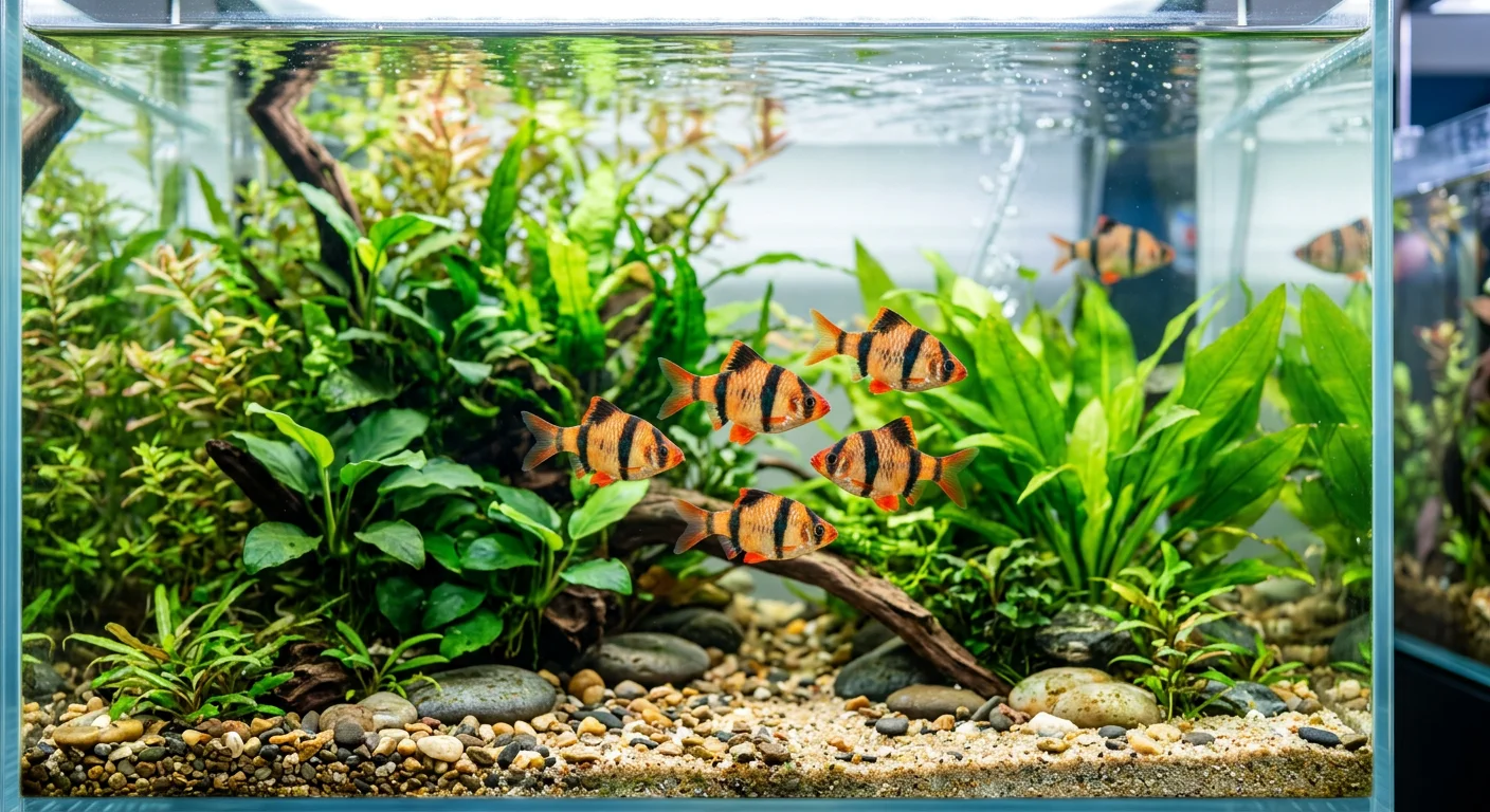 Tiger barbe (Barbus tetrazona) – Den livlige selskabsfisk