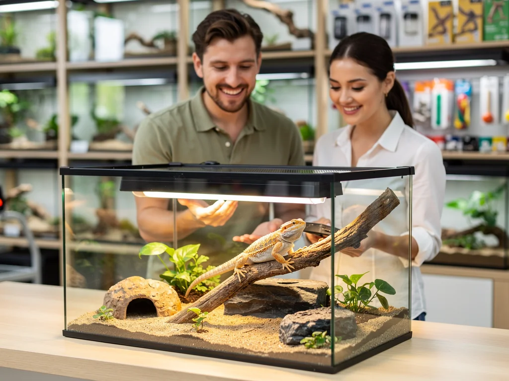 Hvor stort skal et terrarium være til dit krybdyr?