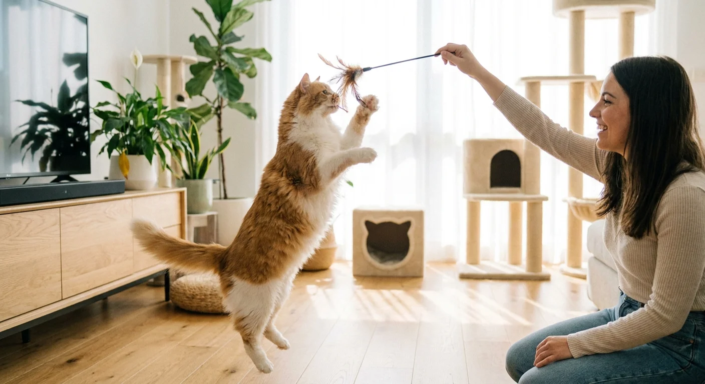 Sådan stimulerer du din kats jagtinstinkt gennem leg