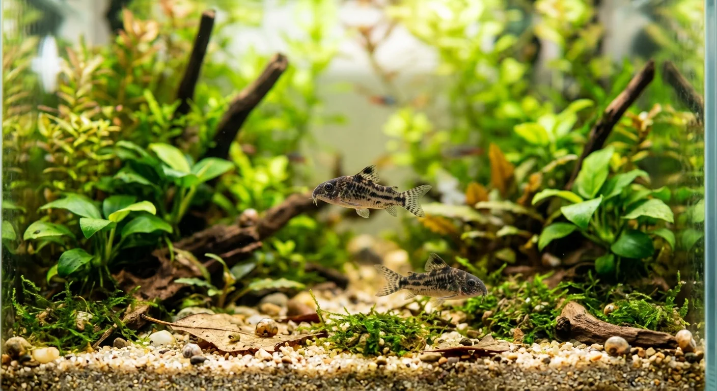 Pygmæ pansermalle (Gastrodermus pygmaeus) - Den mindste pansermalle til dit akvarium