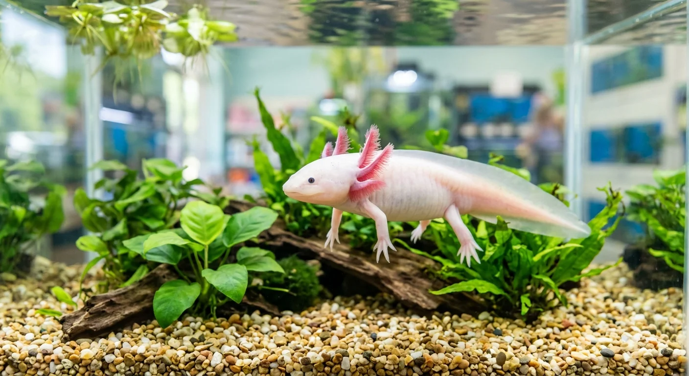 Axolotl Albino (Ambystoma mexicanum)