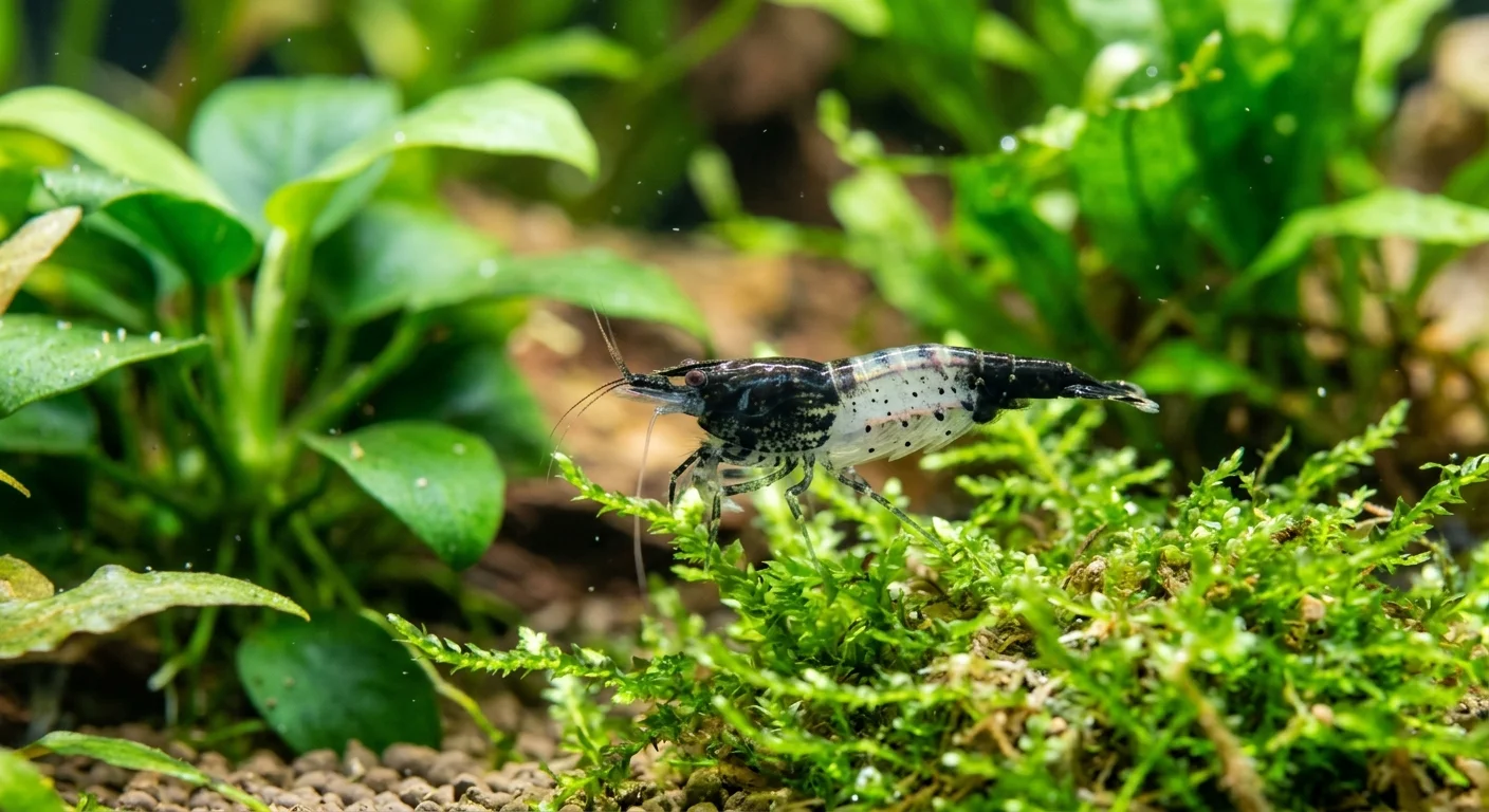 Sort Rili Dværgreje (Neocaridina davidi) – Den ultimative plejeguide