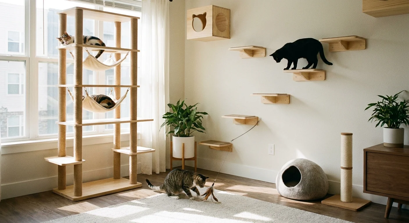5 simple måder at gøre dit hjem mere kattevenligt