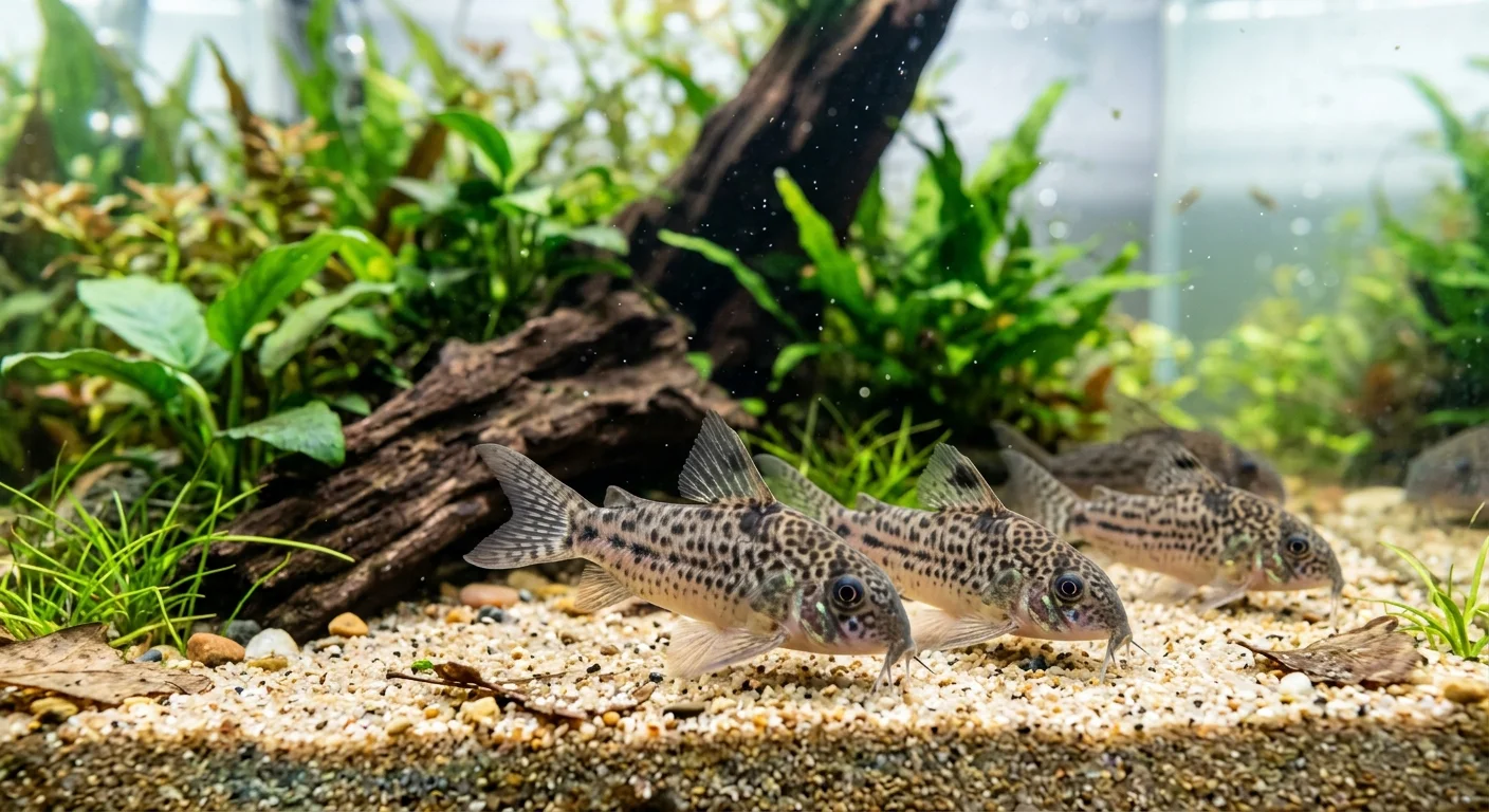 Plettet Pansermalle (Corydoras paleatus) – Den perfekte bundrenner til dit akvarium