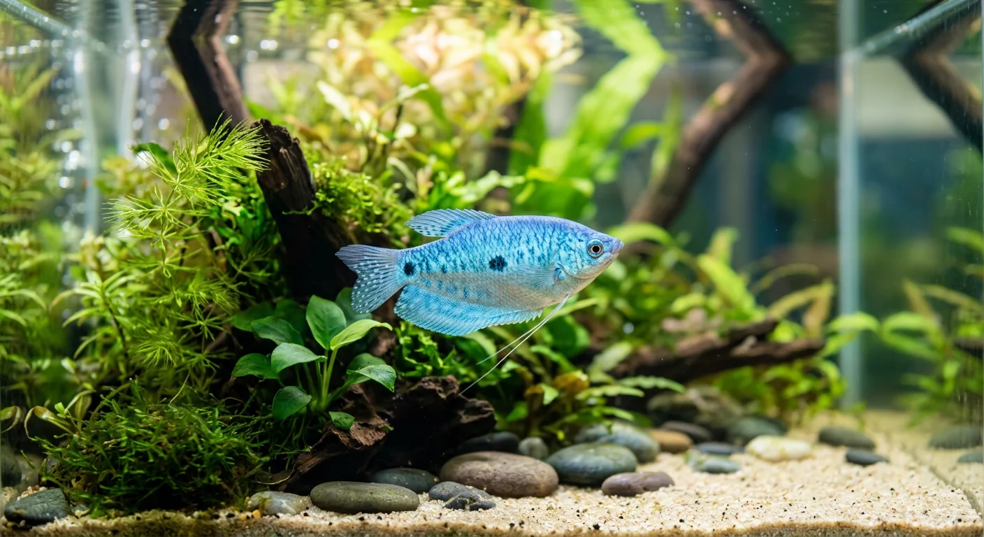 Gurami blå (Trichogaster trichopterus) – Den fredelige akvarie-stjerne