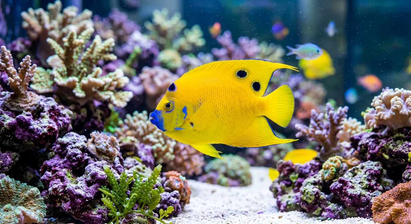 Blålæbet kejser (Apolemichthys trimaculatus)