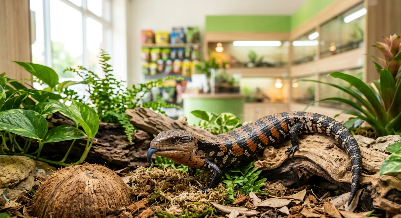 Blåtunget skink (Tiliqua gigas Ceram) – Den robuste og venlige skink