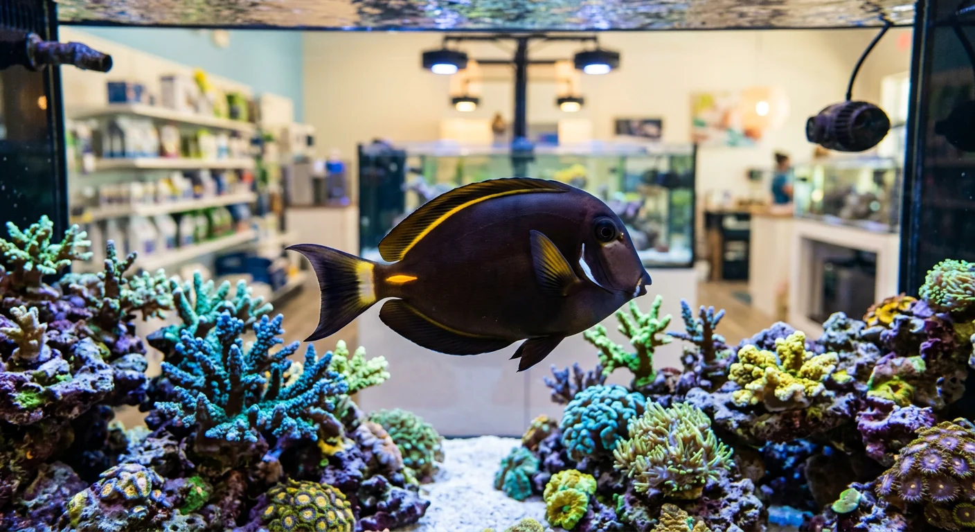 Acanthurus nigricans - Hvidkindet kirurgfisk