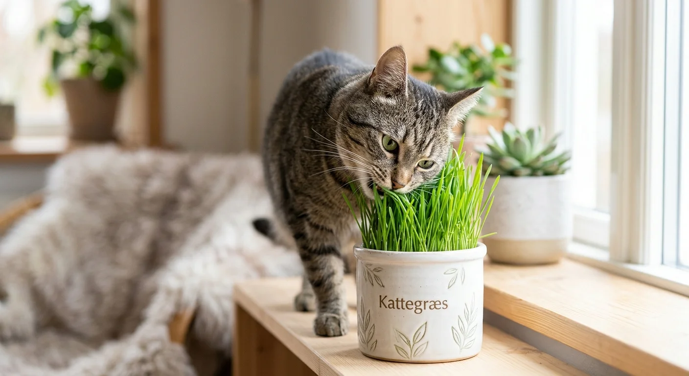 Hvorfor spiser katte græs?