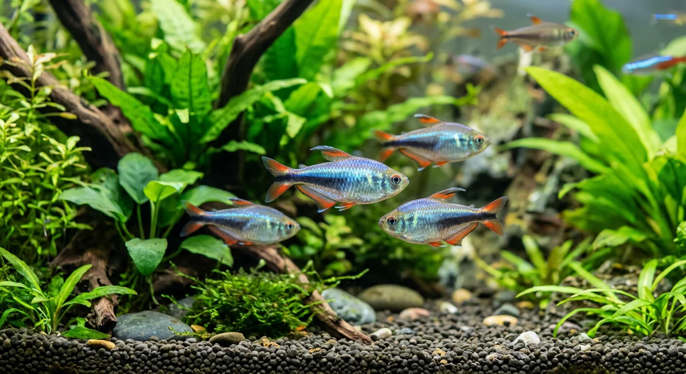 Kejsertetra (Nematobrycon lacortei) – Den farverige regnbue til dit akvarium