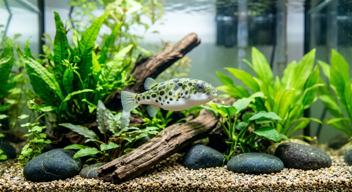 Grønplettet kuglefisk (Tetraodon nigroviridis) – Den ultimative plejeguide